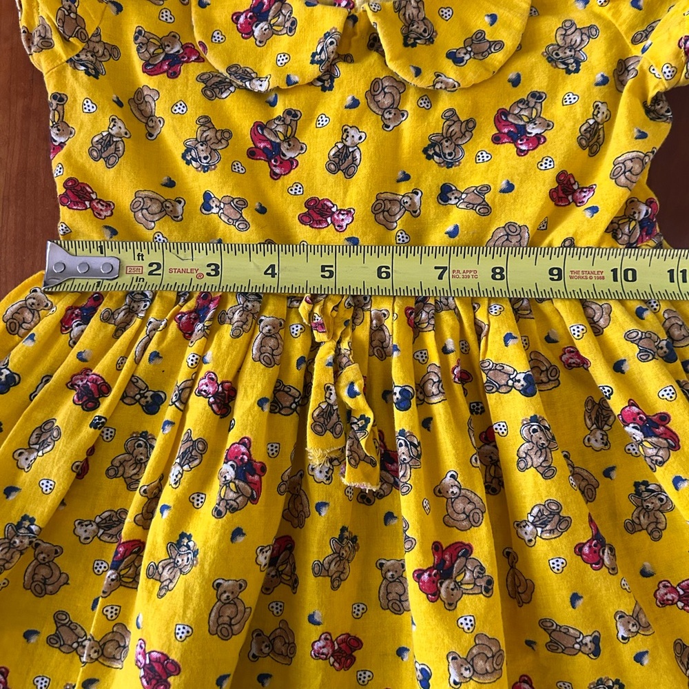 Handmade toddler Teddy Bear dress 2T - Picture 4 of 9